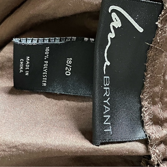 Lane Bryant 18/20 Brown wide elastic waist band Hi-Lo Skirt - Picture 4 of 6